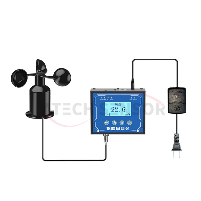 Wind Speed Alarm Instrument Sound and Light Voice Remote Real-time Monitoring Alarm Anemometer Sensor Large Screen Display