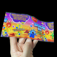 Étiquettes thermorétractables personnalisées avec logo, à deux extrémités, en film PVC/PET, imprimées en couleur, pour œufs de Pâques