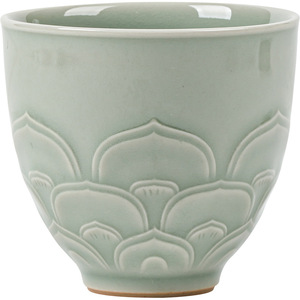 Guanlan Ceramic Lotus Relief Master Cup Porcelain Dehua County Kung Fu <b>Tea</b> <b>Set</b> Personal <b>Tea</b> Cup Afternoon <b>Tea</b> - Product Image 5