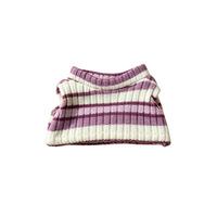 T-shirt rayé côtelé en tricot pour poupée, manches courtes, color block, unisexe, haut DIY pour poupée de 10-15 cm, vêtements tendance pour poupée, vente en gros