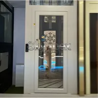 Ascenseur hydraulique moderne en acier inoxydable pour petits espaces intérieurs, personnalisable et durable, pour maison, villa, bâtiment commercial