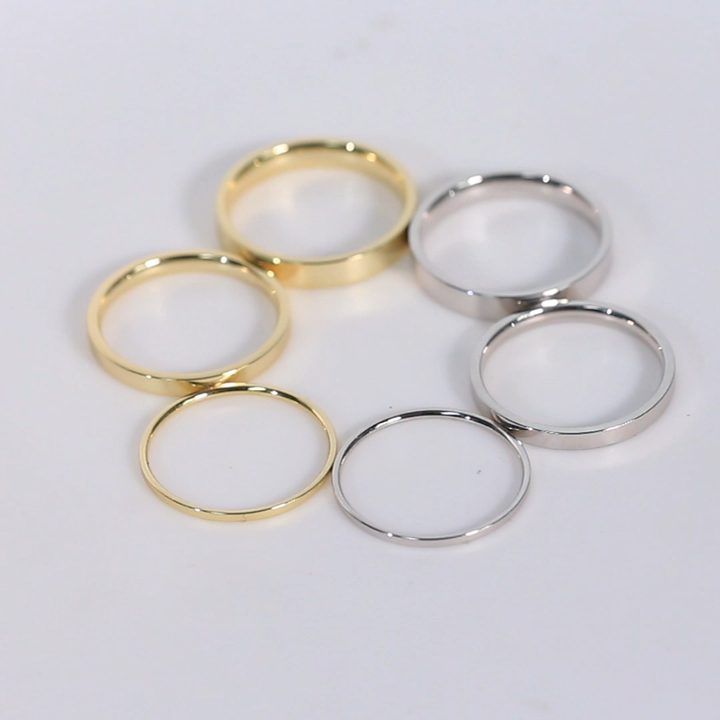 APR33 3MM Width Heavy Weight Solid 925 Sterling Silver Wedding Rings