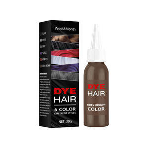 Marque privée noir rouge gris 30g naturel rapide crème de teinture pour les cheveux temporaire crème de teinture pour les cheveux pour hommes femmes Salon coloration des cheveux - Product Image 2