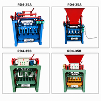 Machine à fabriquer des briques non automatique à vibration RongDing, matière première ciment, dimensions personnalisables, longue durée de vie, origine Henan