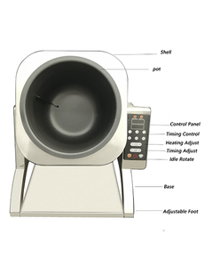 Nhà tự động Chảo máy đơn vị nhà máy 9L con lăn điện khuấy chiên nồi Nồi không có máy nấu ăn tự động không dính - Product Image 3