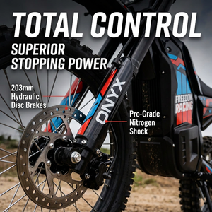 Motocicletta Elettrica Onyx Full Suspension Falcon 2000w per Adulti, 60V, per Fuoristrada, Motocross, Montagna e Collina, Bici Elettrica da Corsa - Product Image 5