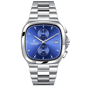 Montre pour homme OEM ODM, qualité supérieure, style minimaliste, calendrier, étanche, bracelet en acier, montre chronographe à quartz pour homme - Product Image 1