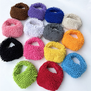 2023 Nieuwe Aankomst Custom Chenille Roze Ruches Effen Pluizige Hobo Tas Tas Tas Tas Tas Mini Portemonnee Voor Vrouwen Handtas - Product Image 3