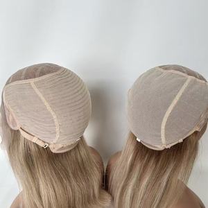 Peluca Médica de Cabello Humano Virgen Premium Lista para Enviar, con Parte Superior de Seda, Cuero Cabelludo Realista, Peluca sin Pegamento de Silicona para Mujeres con Alopecia Areata - Product Image 5