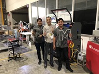 Machine à cintrer les lettres à canal en aluminium Accutek AT L1 à faible coût et à haut rendement pour la fabrication de panneaux de bandes d'aluminium à led