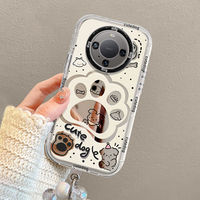 Coque de téléphone portable haut de gamme pour Mate 60, protection intégrale, en silicone anti-choc, finition miroir, motif dessin animé, mignonne