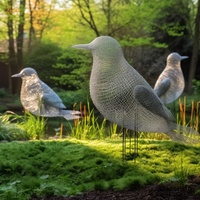 Décoration de jardin public urbain moderne personnalisée Art abstrait Statue d'animal sculptée en fil de métal Sculpture d'oiseaux géante en métal évidé