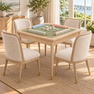 Mesa de Mahjong Plegable Cuadrada de Madera de Lujo de 36 Pulgadas para 4 Jugadores, Mesa de Juego Moderna, Portátil y Ecológica para el Hogar, Club, Hotel - Product Image 4