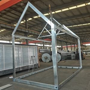 Bâtiment de bureau préfabriqué de luxe moderne en conteneurs maritimes européens, structure en acier pour jardin, conteneur plat préfabriqué - Product Image 1