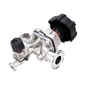 Thép không gỉ vệ sinh vô trùng Hướng dẫn sử dụng kết hợp khối màng van với van Bypass DN25-DN10 - Product Image 1