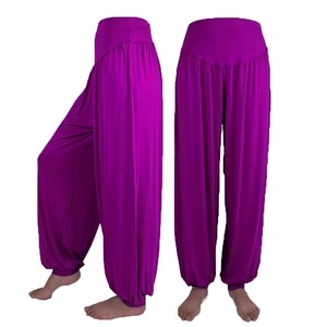 <span class=keywords><strong>Pantaloni</strong></span> estivi Casual in tinta unita modale in cotone morbido elasticizzato <span class=keywords><strong>pantaloni</strong></span> Harem per danza Yoga con chiusura elastica in vita davanti - Product Image 6