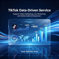Service de plateforme sociale TikTok : Support fiable pour la publication de vidéos, le streaming en direct et l'extension de l'audience mondiale