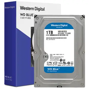 WD10EZEX蓝色500gb 1tb 2tb 3.5英寸硬盘驱动器SATA III 5400转/分3T 4TB内置硬盘，用于监控台式电脑WD10EARZ