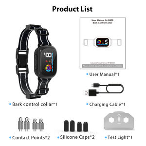 चेतावनी रिकॉर्ड और मूक मोड स्मार्ट एंटी बारक कॉलर अनुकूलित वाटरप्रूफ कुत्ते छाल नियंत्रण कॉलर - Product Image 3