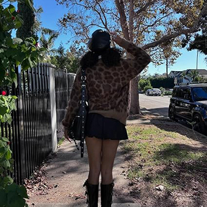 Logotipo OEM Casual Leopardo Imprimir Cardigan XS das Mulheres Crewneck Manga Longa Botão Camisola De Malha Único Breasted Y2K <span class=keywords><strong>Cheetah</strong></span> <span class=keywords><strong>Print</strong></span> - Product Image 6