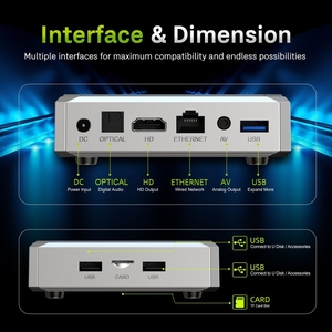 <span class=keywords><strong>X96</strong></span> Lite <span class=keywords><strong>Allwinner</strong></span> H626 Android 14 Set Top Box 4K AV1 Doble Banda 2GB 16GB Smart TV Box Reproductor Multimedia Venta al por Mayor - Product Image 3
