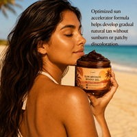 Gel Bronceador OEM de Creación Rápida para un Bronceado Dorado, Acabado Suave y Sedoso, Hidratante, Ligero, Textura No Grasa, Potenciador del Bronceado
