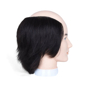 Pratique Formation Tête Barbier Coiffure Mannequin Poupée Mâle <span class=keywords><strong>Chauve</strong></span> 100% Cheveux Humains Mannequin Tête avec De Vrais Cheveux - Product Image 5