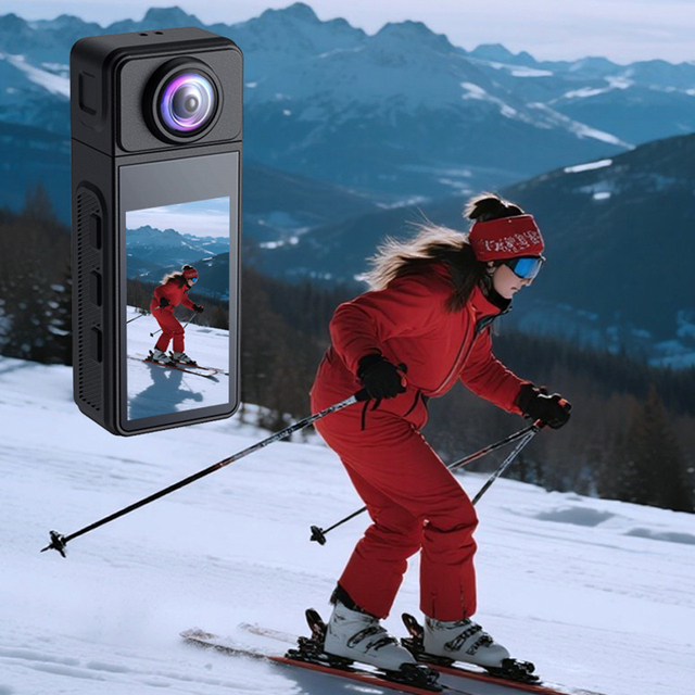 Mini Outdoor DV 4K Sports Camera CMOS Imaging Sensor VR 180 Degree Wifi High 1080p Wearable Body Pocket Camera