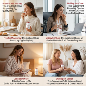OEM a granel de etiqueta privada Ovaboost Coq10 y vitaminas suplemento de fertilidad natural para mujeres con buen precio para adultos - Product Image 4