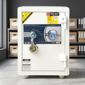 Portes de coffre-fort en acier inoxydable de 2 mm d'épaisseur avec serrure à clé, antivol et ignifuges 1000-1200C, usage commercial et domestique - Product Image 3