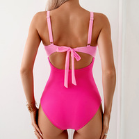 Maillots de bain écologiques en nylon à épaules dénudées et manches bouffantes pour adultes et enfants, en stock, vente en gros J2414