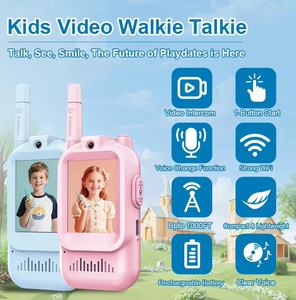 Talkies-walkies vidéo MYJK200 pour enfants, lot de 2, portables, rechargeables, résistants à l'eau, portée de 500 m, 16 canaux, pour l'extérieur - Product Image 5