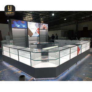 Custom LED <b>Corner</b> Display <b>Cabinet</b> for Mobile Retail ODM Service to Fit Any Store Layout with Specific Size and Branding - Product Image 2