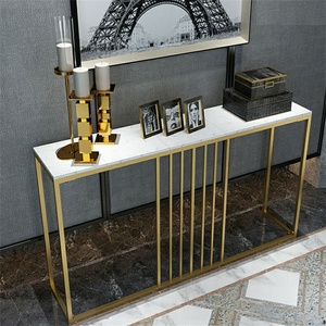 USA FREE SHIPPING 120CM Modern Glam <strong>Console</strong> <strong>Table</strong> Popular Home Entryway Marble Sofa Porch Bar Accent <strong>Table</strong> - Product Image 3