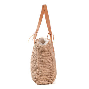 Bolso paglia Rafia De Playa <span class=keywords><strong>borsa</strong></span> Tote oversize Bali estate spiaggia in pelle enorme grande Tote <span class=keywords><strong>borsa</strong></span> di paglia di Rafia da donna - Product Image 3