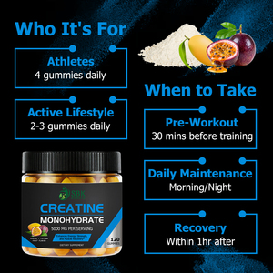 High Quality Pre Workout Creatine Gummies Enhance Focus Concentration Energy Booster Gummies Sport Healthcare <b>Supplement</b> - Product Image 6