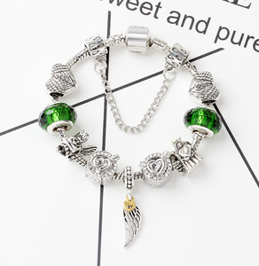 <span class=keywords><strong>Bracelet</strong></span> d'infirmière d'amour coréen, <span class=keywords><strong>bracelet</strong></span> d'ailes d'angle à breloques - Product Image 2