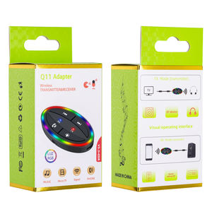 محول بلوتوث Q11 2 في 1، إصدار 5.3، جهاز إرسال واستقبال، منفذ 3.5 ملم، فتحة بطاقة TF، إضاءة RGB، مستقبل موسيقى لاسلكي ستيريو - Product Image 6