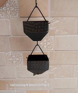 Cadena de Lluvia Decorativa de Aluminio Martillado para Jardín, Cadena de Drenaje para Exteriores, Decoración de Jardín - Product Image 1