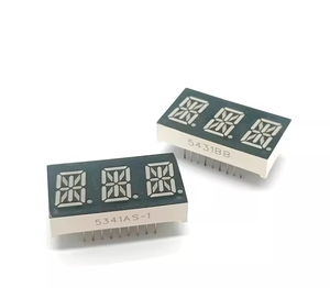 SUPER ROSSO Display LED Alfanumerico a 3 Cifre e 14 Segmenti da 0,54 Pollici Modello DGKINLEY KL5431-A/<span class=keywords><strong>BSG</strong></span> per Uso Interno Luminosità 5000cd Garanzia 2 Anni - Product Image 1