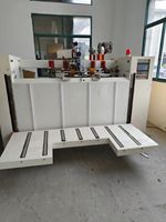 Máquina de Grapado Automática Eléctrica de Precisión con Doble Servo para Cartón Corrugado, con PLC y Rodamientos - Alta Eficiencia y Fácil Manejo
