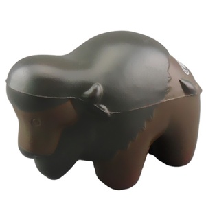 Custom Yak PU Foam Stress Ball Slow Rising Funny Squishy Anti-Anxiety Toy for Promotional Purposes