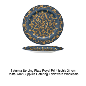 จานเสิร์ฟ Saturnia ลาย Royal Print Ischia ขนาด 31 ซม. อุปกรณ์ร้านอาหาร ภาชนะสำหรับจัดเลี้ยง ขายส่ง - Product Image 2