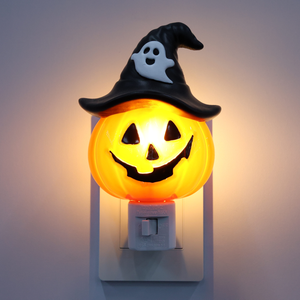Luz Nocturna LED con Forma de Sombrero de Bruja de Calabaza de Halloween, Giratoria 360°, con Brillo Cálido Suave, Decoración Festiva, Regalo, OEM de Fábrica - Product Image 4