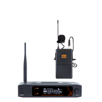 Système de microphone sans fil UHF monocanal avec micros portatifs, micro-casque et micro-cravate pour karaoké, enseignement et performance