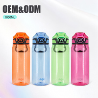 Bouteille d'eau de sport écologique pour PC, 780 ml, dégradé, ouverture à une touche, anti-fuite, pour boire directement, voyage, natation, randonnée
