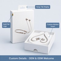 Caja de Auriculares Personalizada OEM ODM al por Mayor, Empaque para Auriculares Bluetooth con Correa para el Cuello y Gancho para Colgar, Fábrica con Certificación ISO 9001
