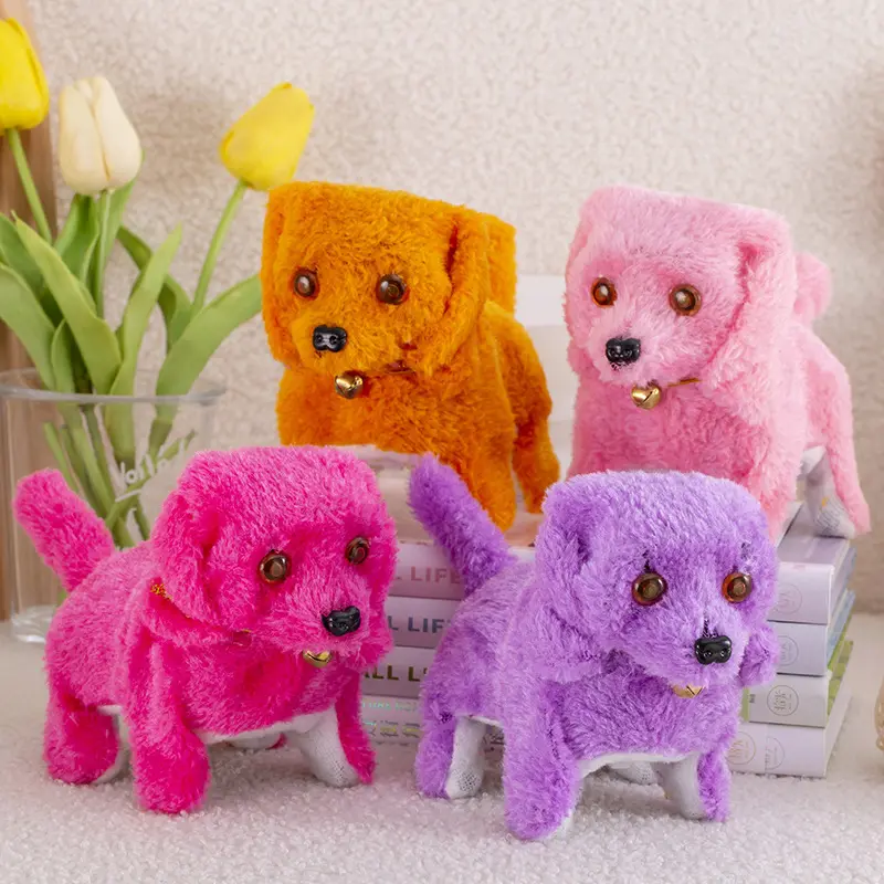 Super Cute Electric Plush Dog Forward and Backward Glowing Dog Children's Toys Hot Sale in Pet Stores