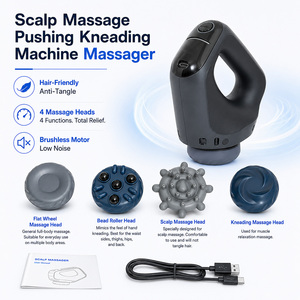 Masseur vibrant portatif pour tissus musculaires, personnalisé OEM ODM, avec batterie 2200 mAh, respectueux des cheveux, pour thérapie par vibration et pétrissage - Product Image 2