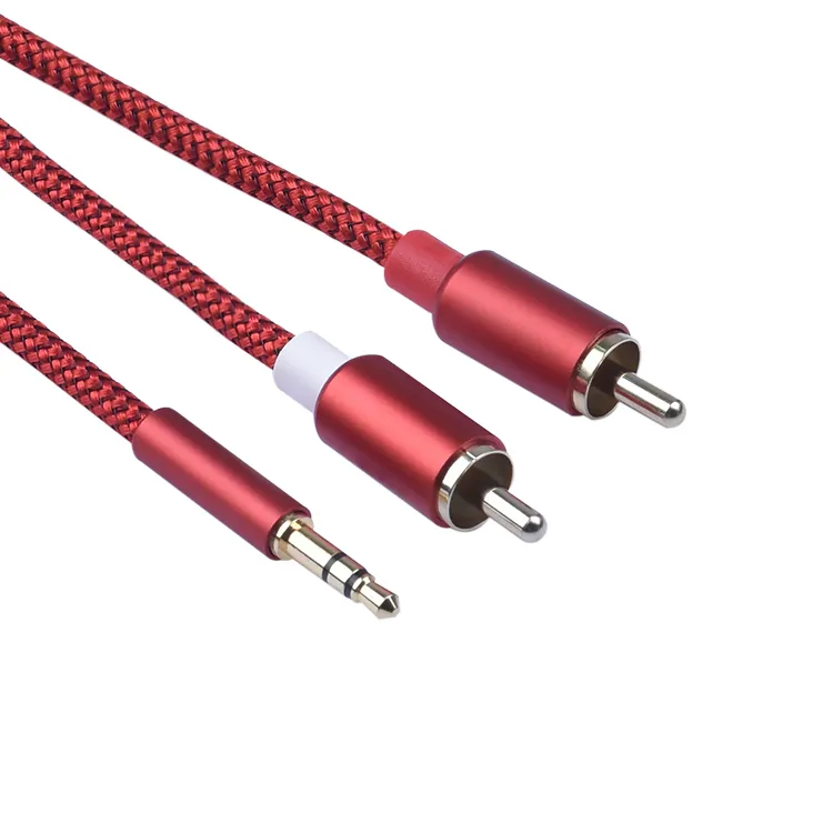 1.5M Audio SplitterชายAuxลำโพงปลั๊กสเตอริโอ3.5มม.แจ็คAv 3.5มม.Rca